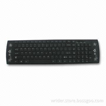 107 Keys Slim Keyboard with Flatter Zero Degrees Design, Sized 435 x 117 x 12mm